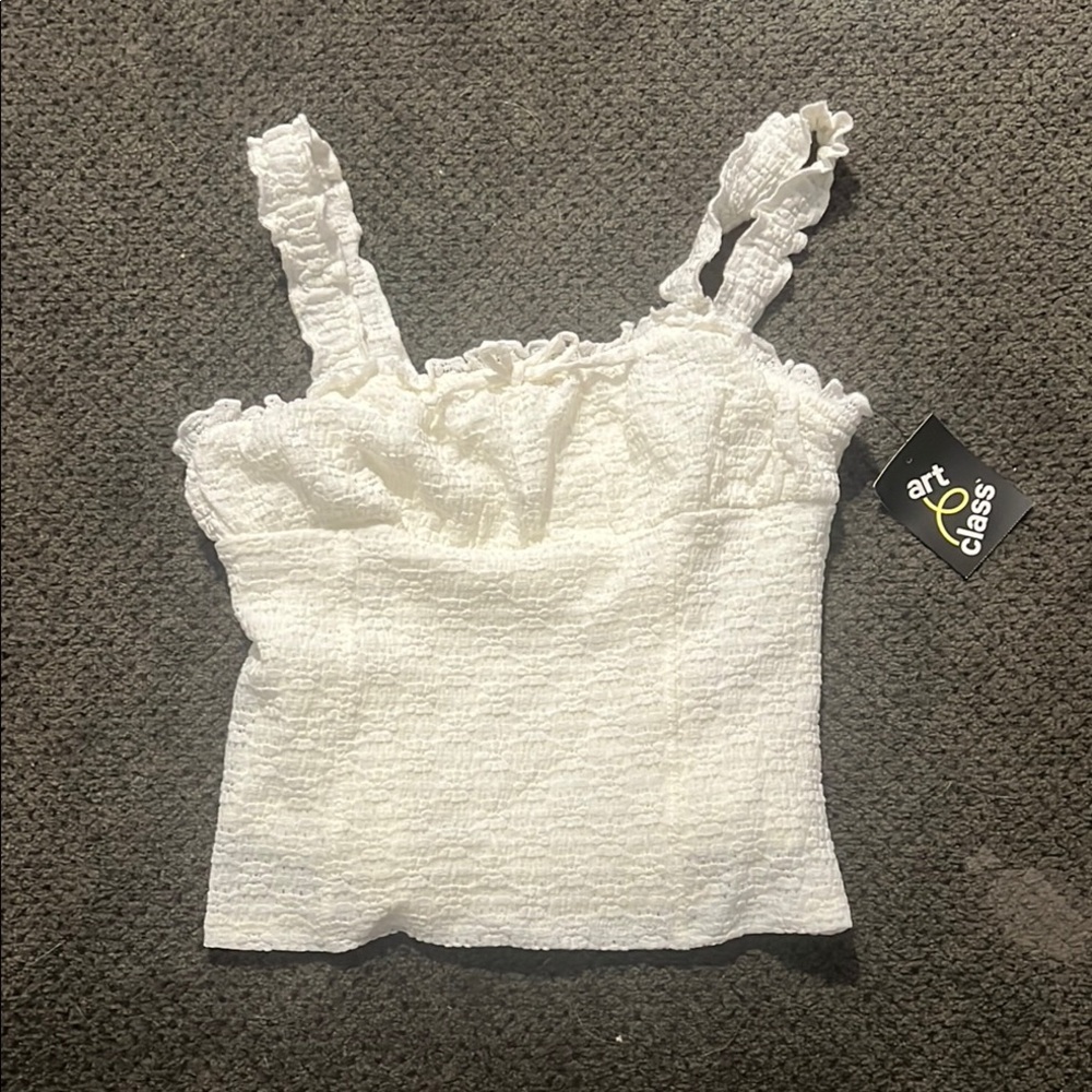 Chic White TexturedCamisole